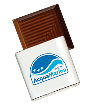 Chocolate promocional 8 grs